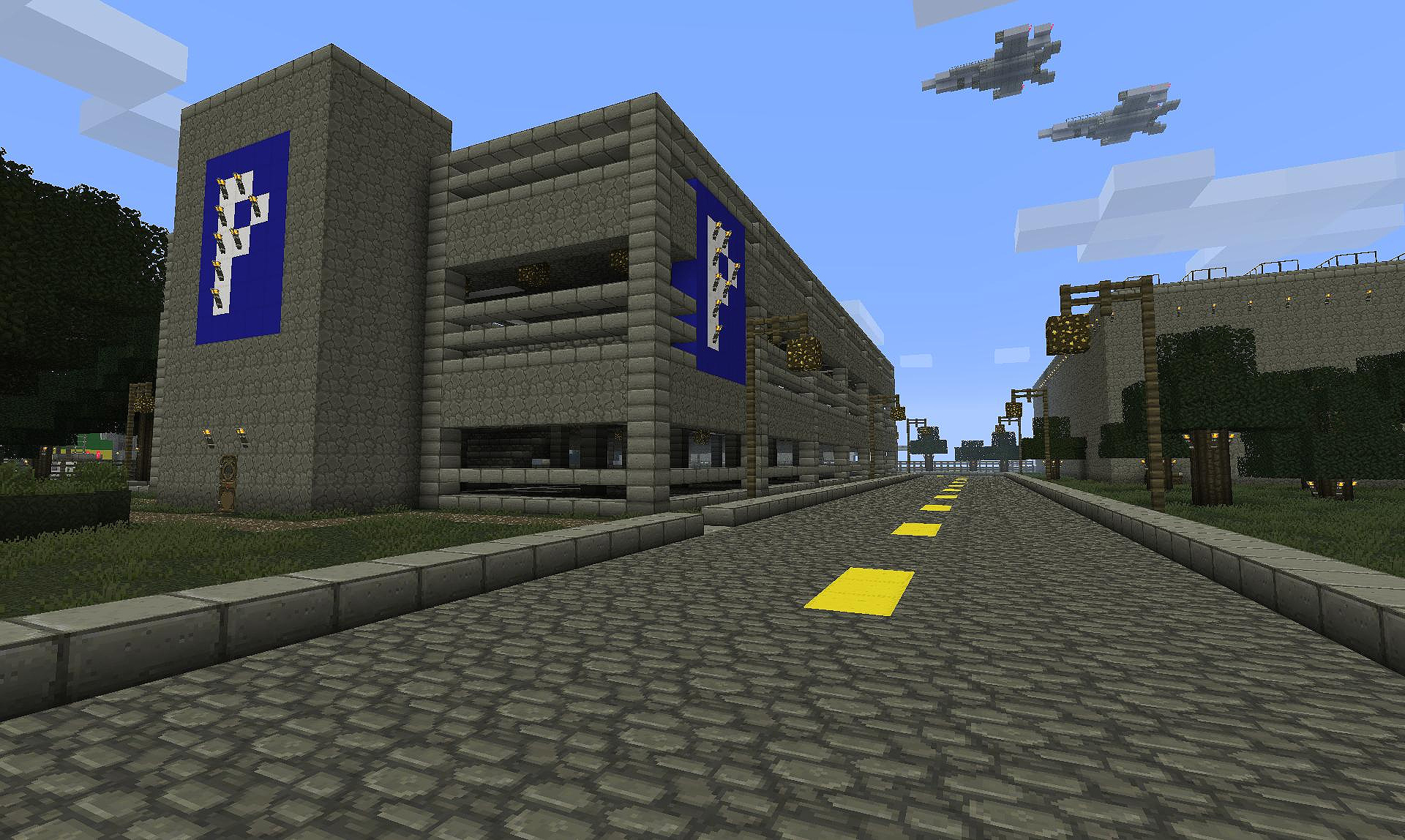 Scene taken from Minecraft Airport World by mextremel