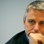 John Riccitiello looking sad: The best summation of 2012 we could think of.
